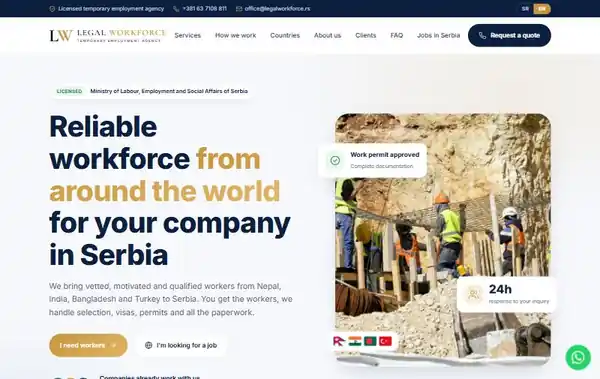 Legal Workforce — website screenshot