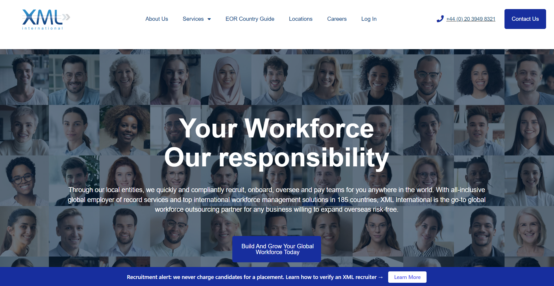 XML International — website screenshot
